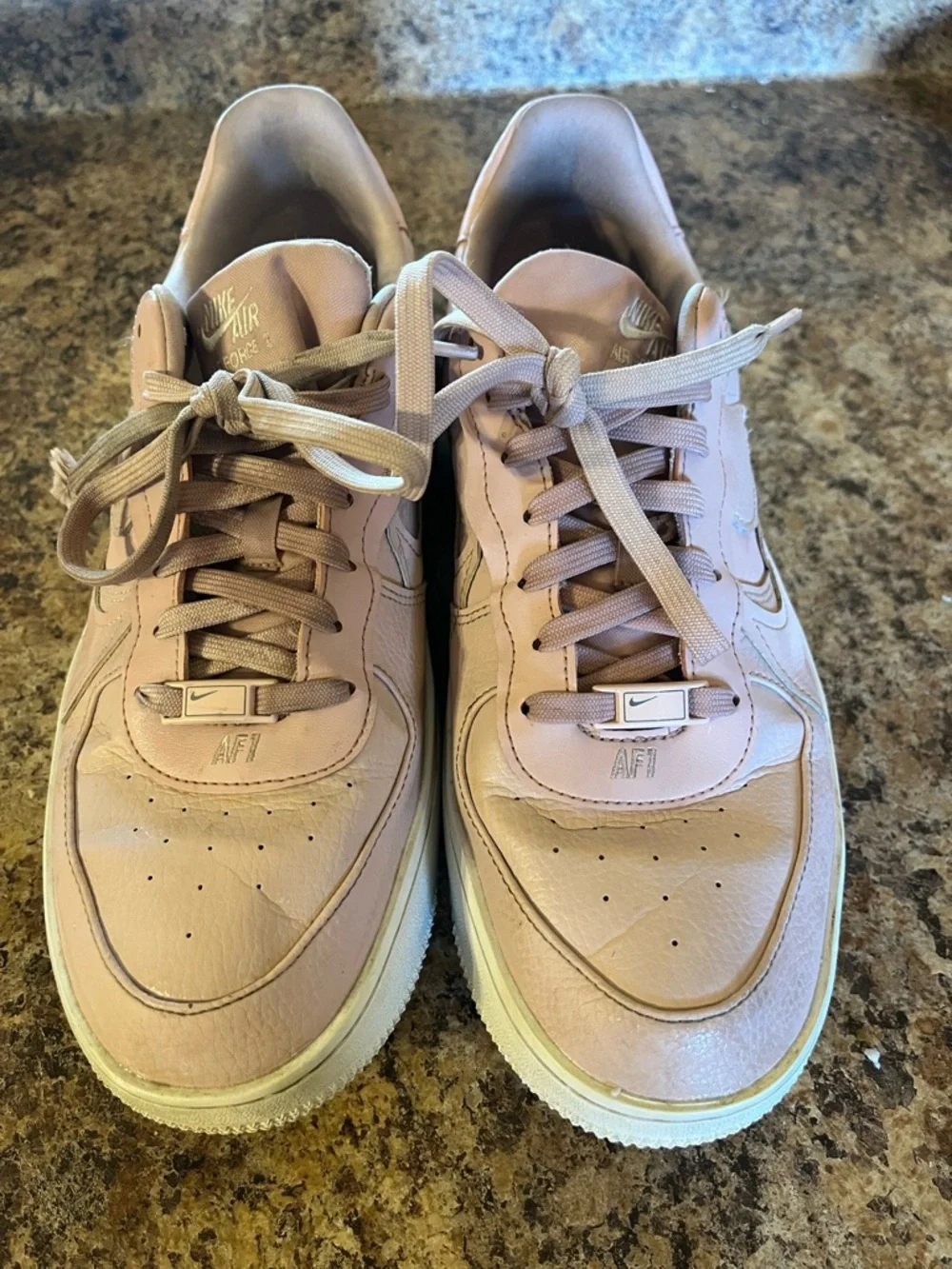 Nike Air Force 1 Low‎ Blush Pink Leather Sneakers
